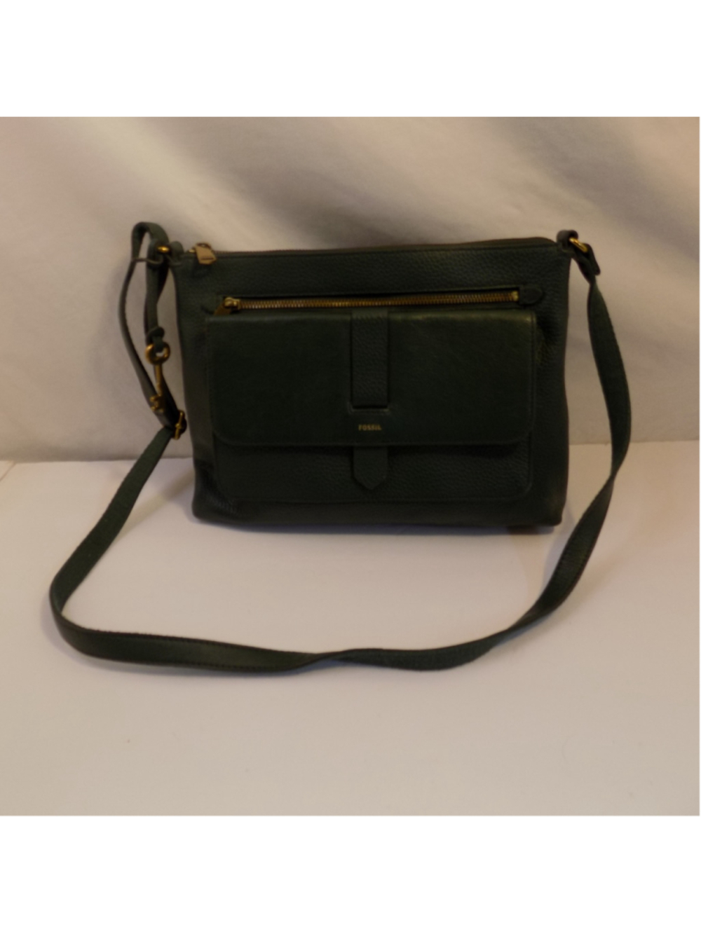 Womens Fossil Kinley Crossbody Dark Green